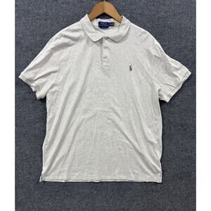 Polo Ralph Lauren Custom Slim Fit Gray Cotton Polo Shirt Size XXL
